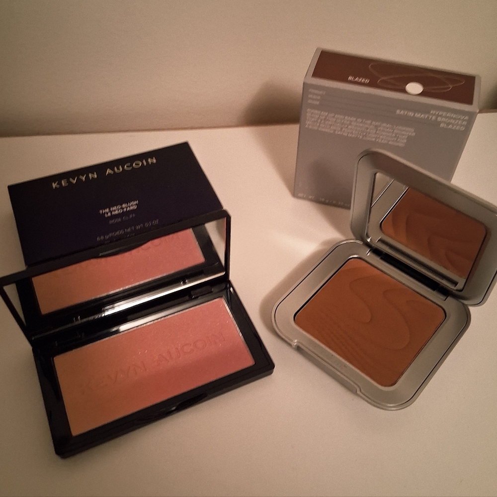 NEW Bundle Of Kevyn Aucoin Blush Duo - R.e.m. Blazed Bronzer